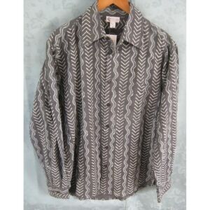Blue Sky Fair Trade Shirt Size Medium Long Sleeve NWT India